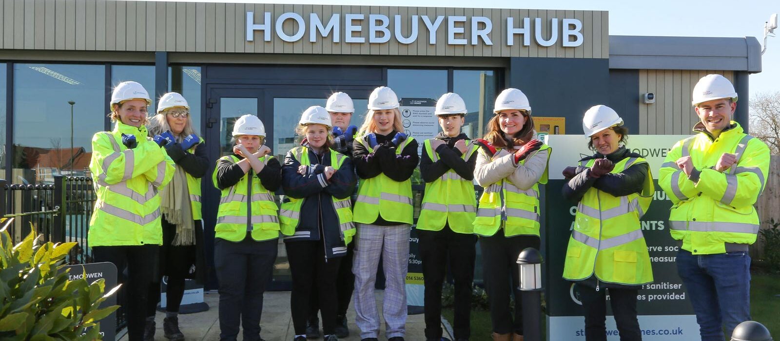 Female engineering students celebrate International Women’s Day on site at Kingsgrove