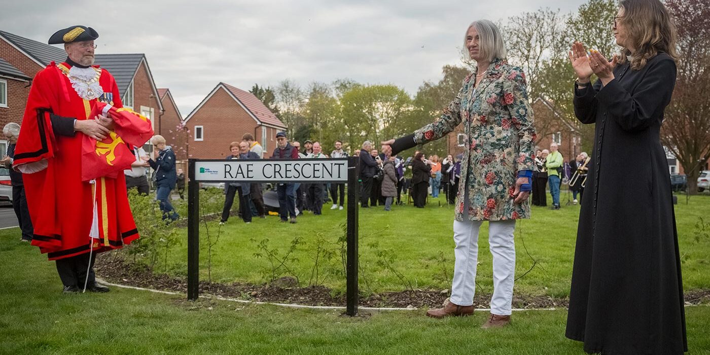 Rae Crescent officially unveiled in sunset ceremony
